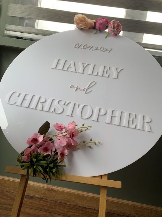Round Shape Acrylic Sheet DIY your own design signage