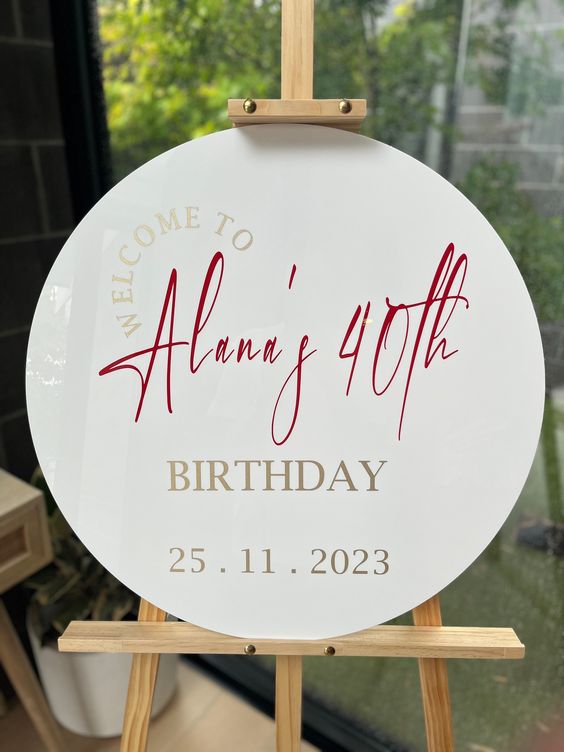 Round Shape Acrylic Sheet DIY your own design signage