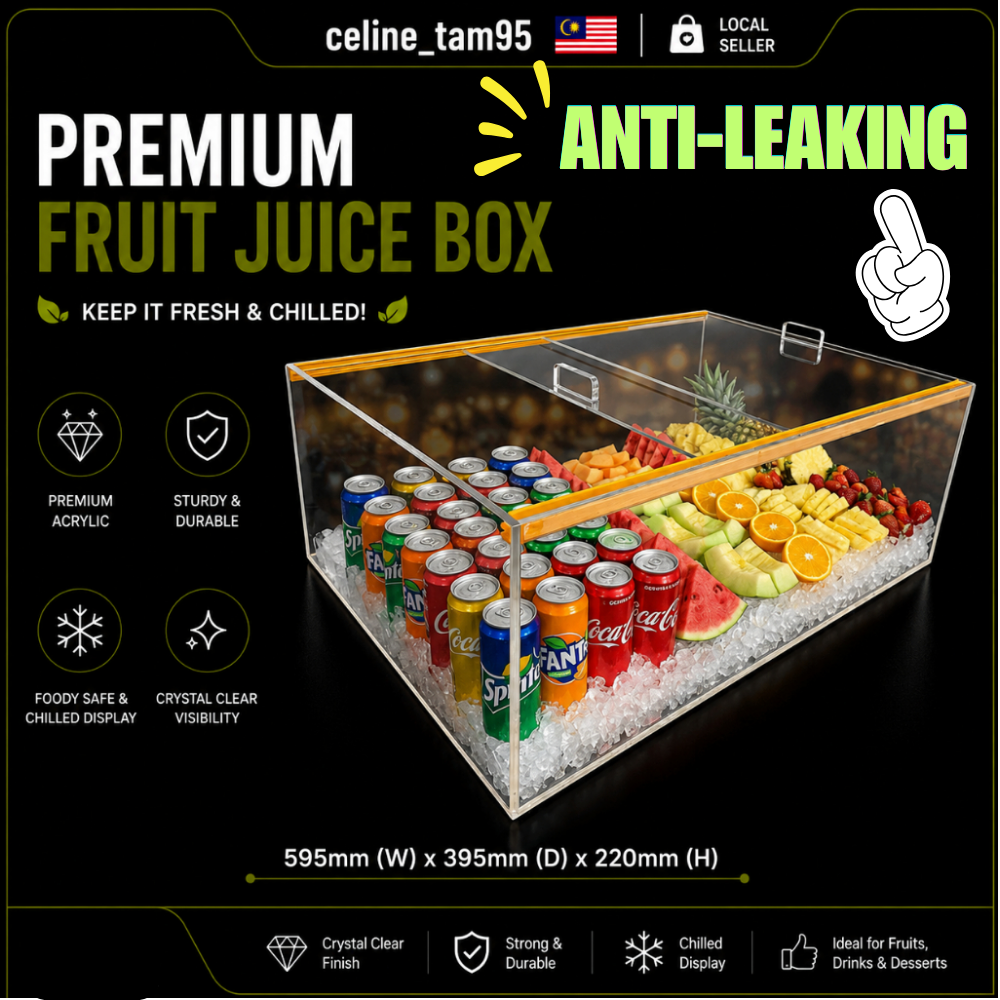 Anti Leaking Acrylic Fruit Juice Box