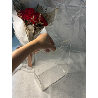 Acrylic Gift Bag Door Gift Box Premium Flower Box Holder
