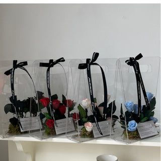 Acrylic Gift Bag Door Gift Box Premium Flower Box Holder