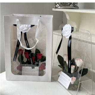 Acrylic Gift Bag Door Gift Box Premium Flower Box Holder