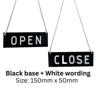 Open and Close Sign Board with 3D Wording