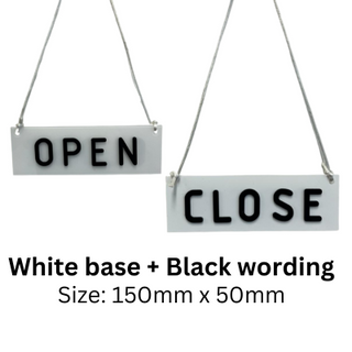 Open and Close Sign Board with 3D Wording