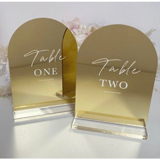 Blank DIY Acrylic Table Stand (Plain Panel, not include wording)