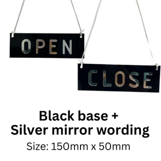 Open and Close Sign Board with 3D Wording