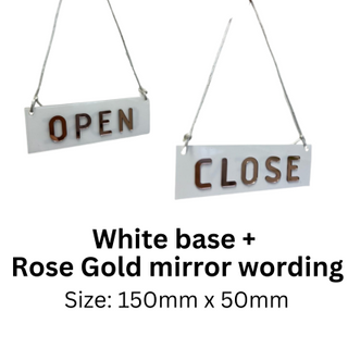 Open and Close Sign Board with 3D Wording
