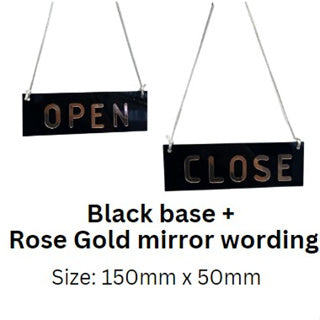 Open and Close Sign Board with 3D Wording