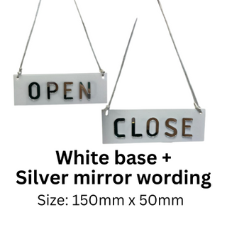 Open and Close Sign Board with 3D Wording