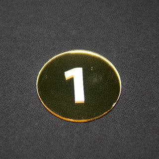 Acrylic Table Number Cafe Nombor Meja Round