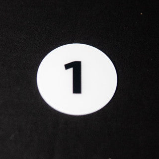 Acrylic Table Number Cafe Nombor Meja Round