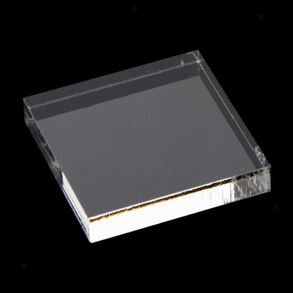 Acrylic Block Solid Clear 10mm with Diamond Polish