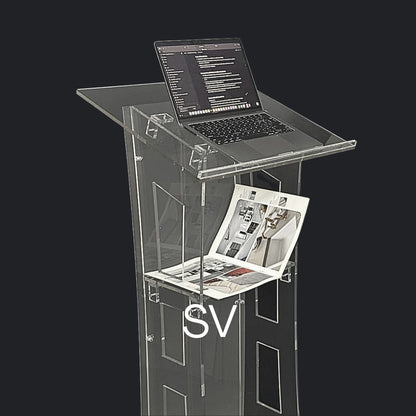 DIY Acrylic Rostrum Speaking Podium Self Assemble Event Stand