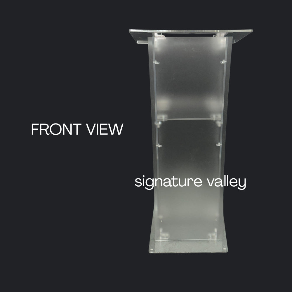 DIY Acrylic Rostrum Speaking Podium Self Assemble Event Stand