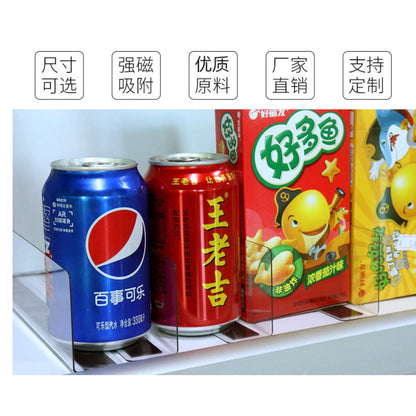 Magnetic Convenience Store Separator Plastic Transparent L Shape Shelf Divider Acrylic