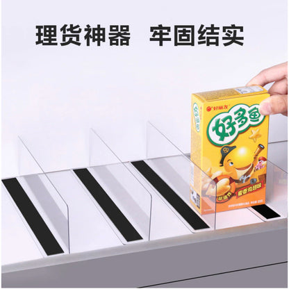 Magnetic Convenience Store Separator Plastic Transparent L Shape Shelf Divider Acrylic