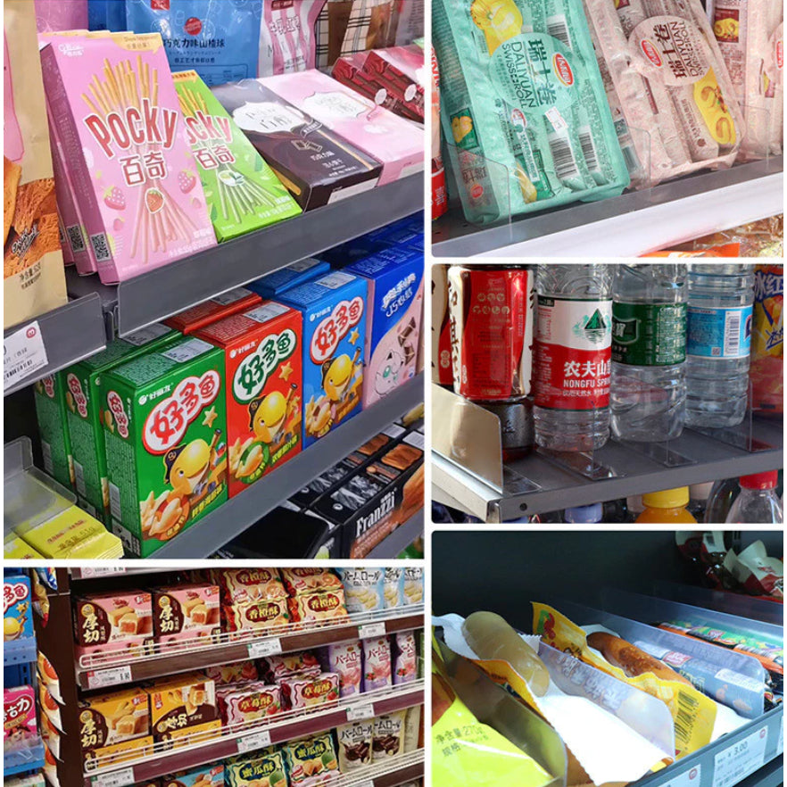 Magnetic Convenience Store Separator Plastic Transparent L Shape Shelf Divider Acrylic