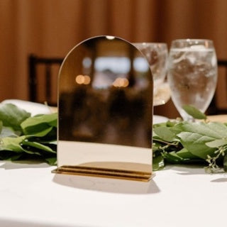 Table Double 2 Sided Mirror Acrylic Stand for event / wedding / decoration
